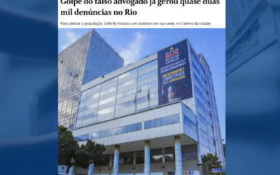 Na Coluna do @oancelmogois , do @jornaloglobo , o Golpe do FALSO advogado: